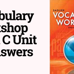 Vocabulary workshop level c unit 12