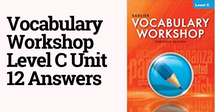 Vocabulary workshop level c unit 12