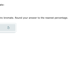 Bromate zinc percent mass ttom formulae chemical il solved transcribed text show bromine answer