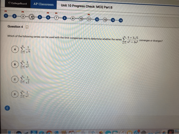 Unit 10 progress check mcq part a calc bc